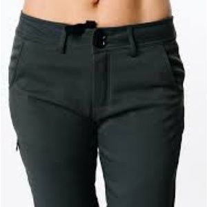 Women's Dark Green Stretch Pants